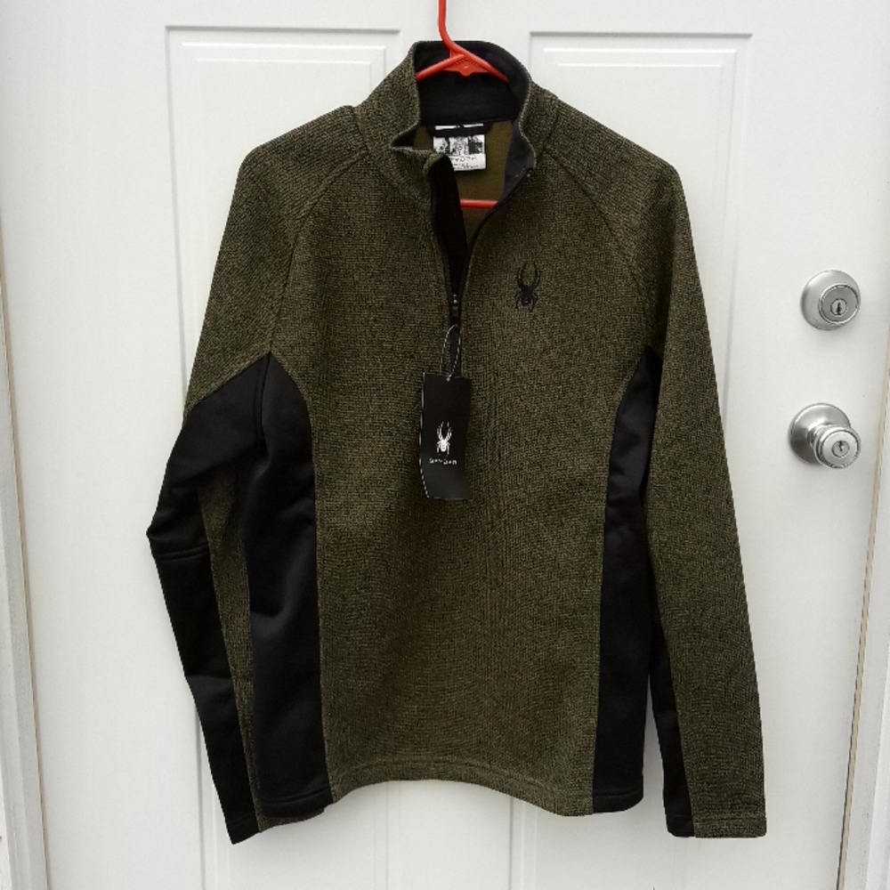 Spyder Men's Pullover Medium Greenish Gold